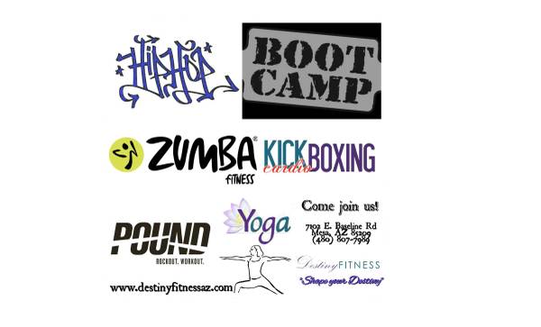 Zumba, HipHop, Pound, Boot Camp, Yoga, Insanity, Cardio Kickboxing (Baseline amp Superstition Springs blvd)