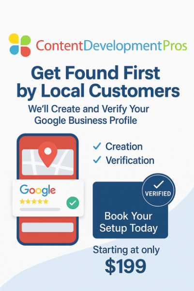  Google Business Profile Setup - Content Development Pros