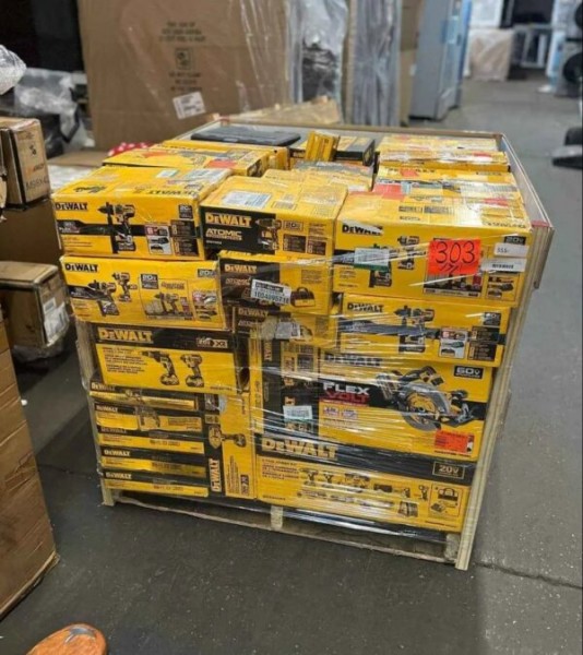 200 UNITS – DeWalt Tools Pallet (Wholesale Lot)