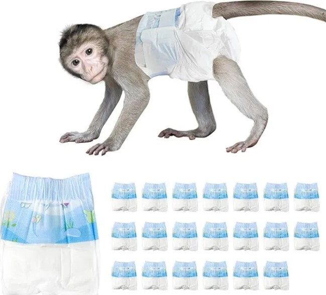 Reusable Primate® Disposable Monkey Diapers