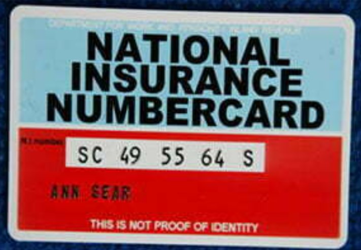 Buy National Insurance Number Cards