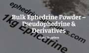Achetez de la poudre de chlorhydrate d'éphédrine en ligne 