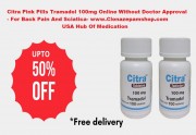 Buy Citra Tramadol 100mg Tablets Online Overnight Free Delivery In USA